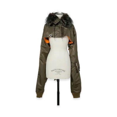 sacai Nylon Twill Blouson "Dark Khaki"
