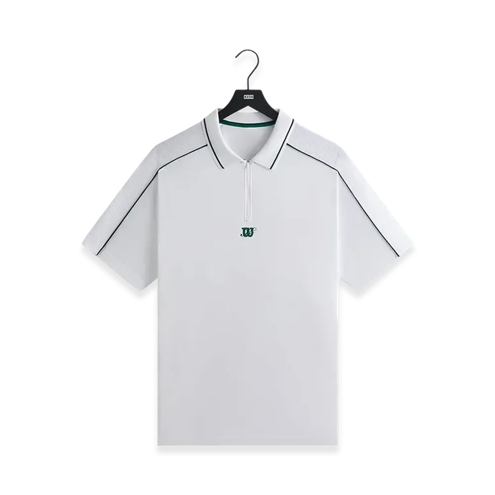 Kith x Wilson Doherty Zip Front Polo "White"