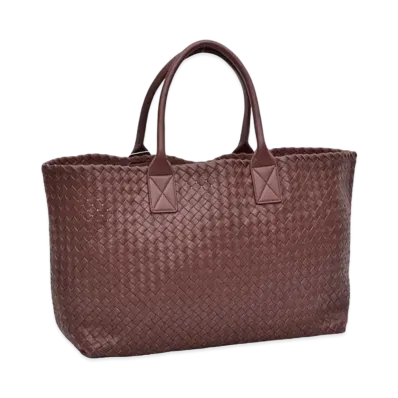 Bottega Veneta Cabat Intrecciato leather Tote Bag "Brown"