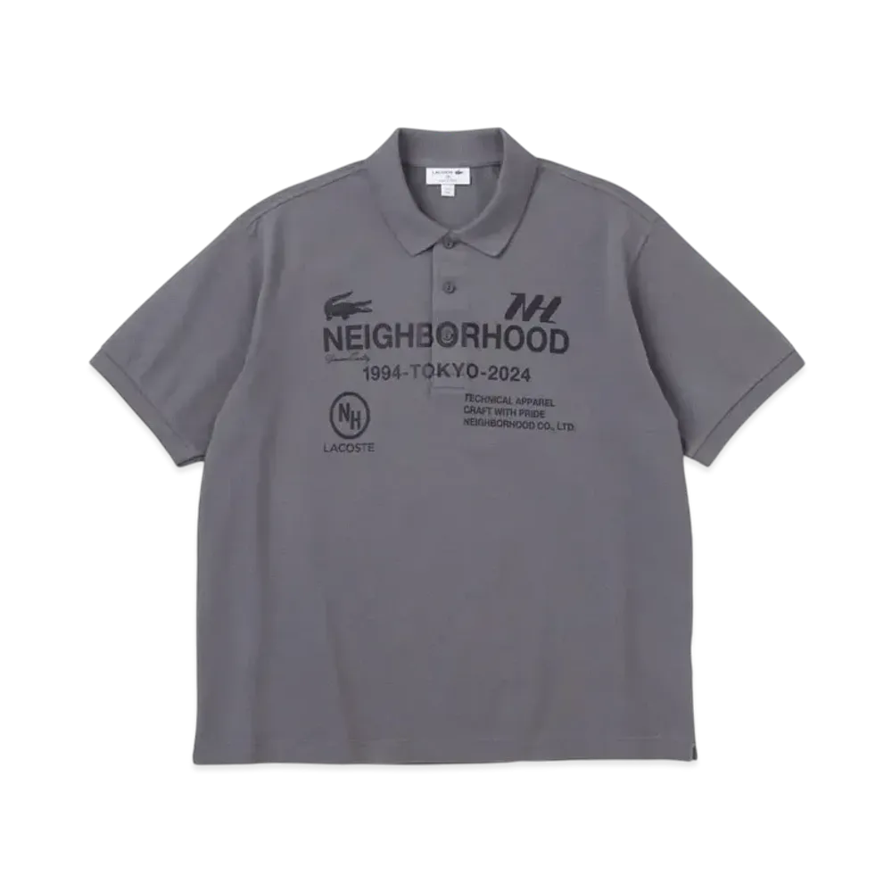 LACOSTE x NEIGHBORHOOD Polo Shirt "Grey"