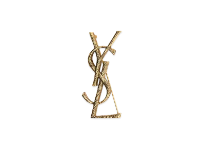 Saint Laurent Women's 'Monogram' Earrings "Gold"