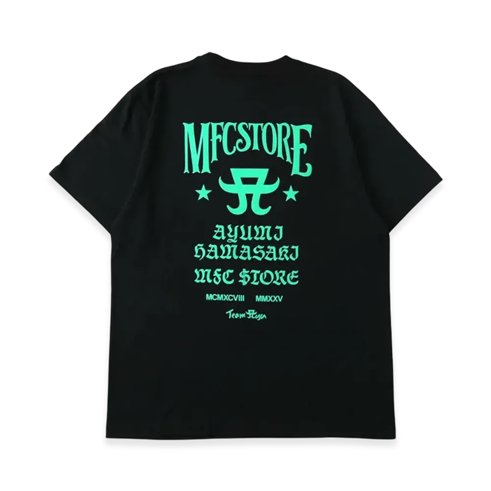 ayumi hamasaki x MFC STORE Ms Logo Tee "Black/Green"