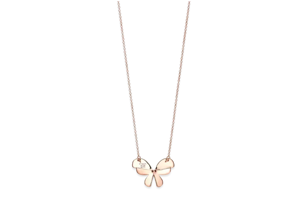 Tiffany & Co. Return to Tiffany Love Bugs Butterfly Pendant 18K "Silver/Rose Gold"