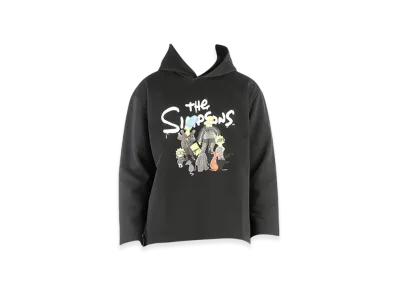 BALENCIAGA The Simpsons Print Hoodie Top "Black "