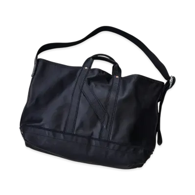 NICENESS H.Ledz Horse Leather Shoulder Tote Bag "Black"