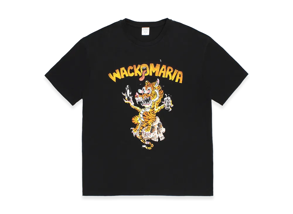 WACKO MARIA x Tim Lehi Washed Heavy Weight T-Shirt "Black"