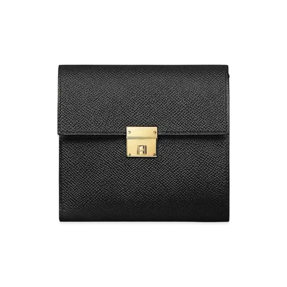 Hermes Clic 12 Wallet "Noir/Gold"