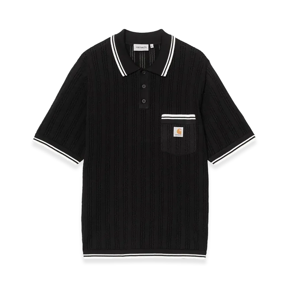 Carhartt WIP S/S Ramsey Polo "Black/Wax"