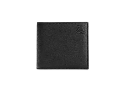 LOEWE Bifold Coin Wallet In Soft Grained Calfskin "Black"