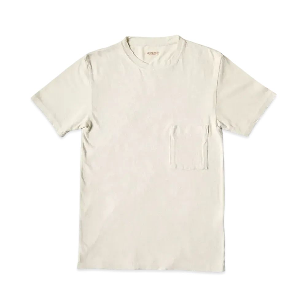 KAPITAL Gauze Poke Tee "Ivory"