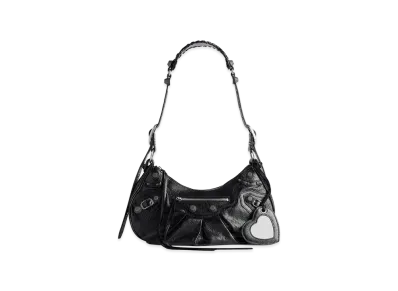 BALENCIAGA Women's Le Cagole Shoulder Bag Small "Black"
