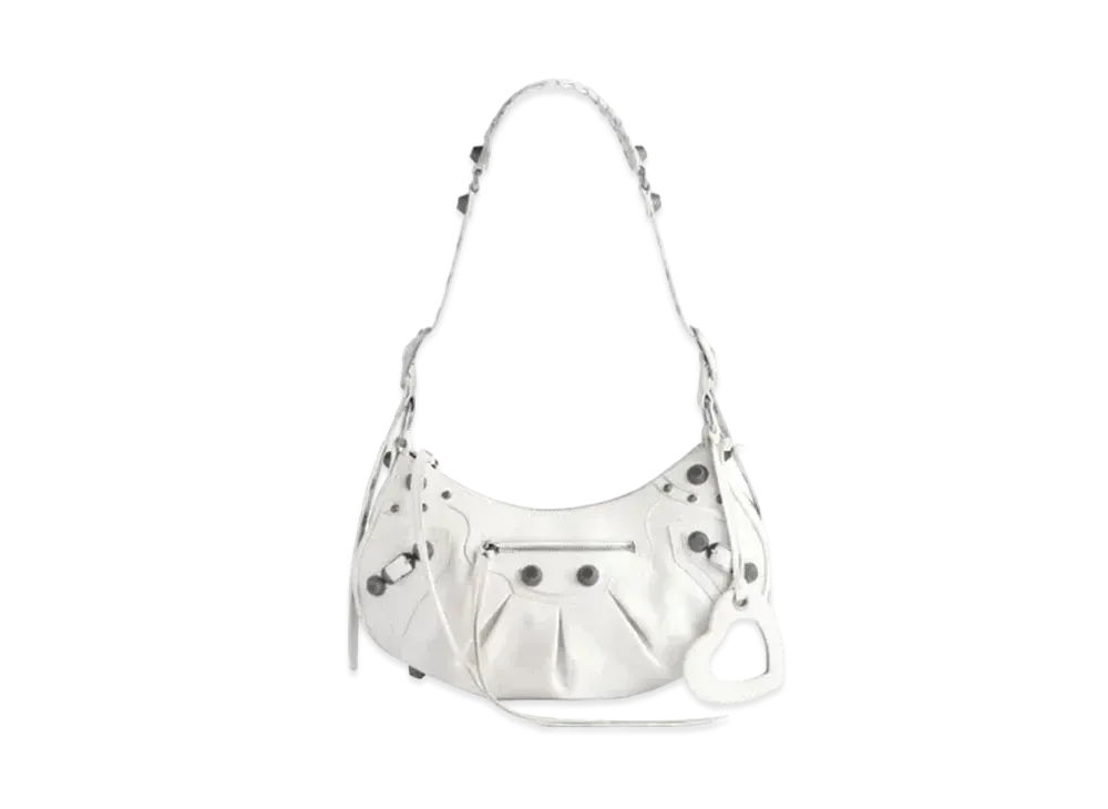 BALENCIAGA Le Cagole Small Shoulder Bag "White"