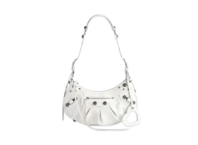 BALENCIAGA Le Cagole Small Shoulder Bag "White"