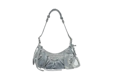 BALENCIAGA Le Cagole Small Shoulder Bag Denim "Blue"