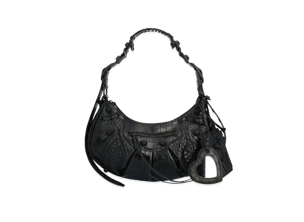 BALENCIAGA Leather Shoulder Bag "Black"