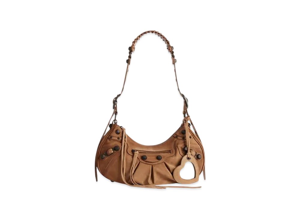 BALENCIAGA Le Cagole Shoulder Bag Small "Camel"
