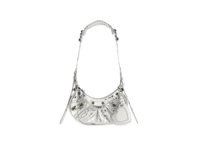 BALENCIAGA Women's Le Cagole Xs Shoulder Bag "Silver"