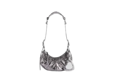 BALENCIAGA Women's Le Cagole Shoulder Bag XS "Silver"
