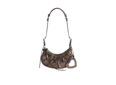 BALENCIAGA Le Cagole XS Shoulder Bag Metalized "Grey/Silver"