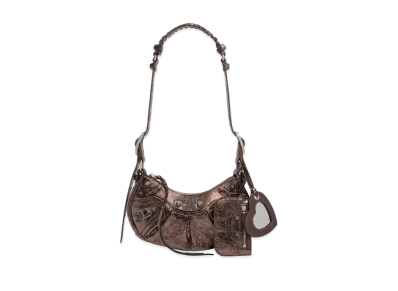 BALENCIAGA Le Cagole XS Shoulder Bag Metalized "Bronze"