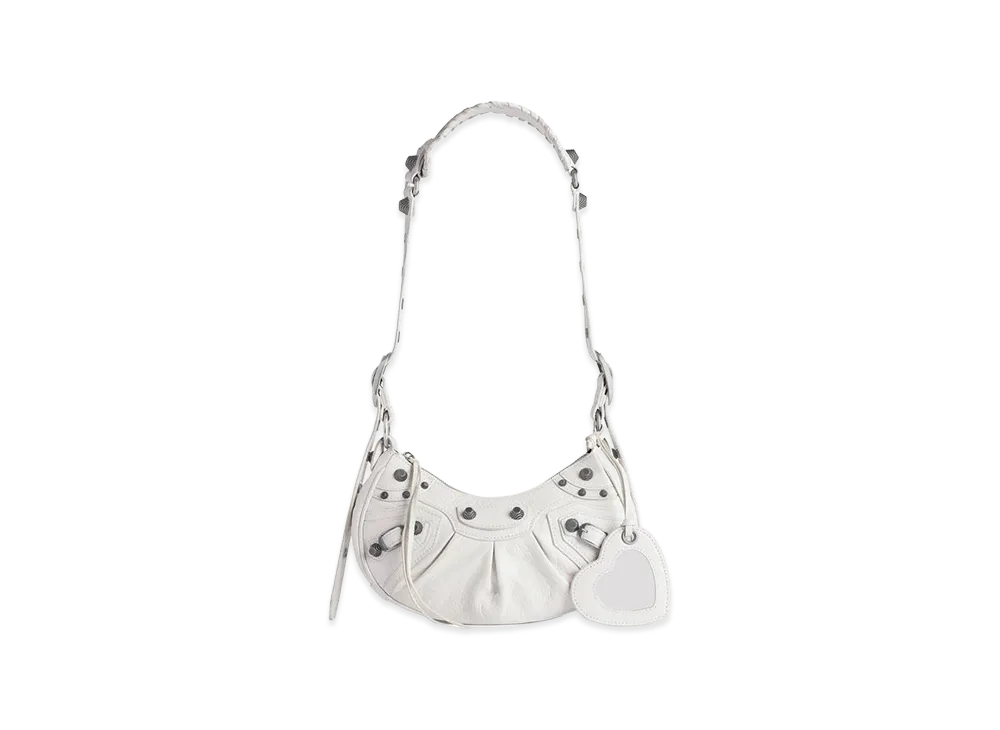 BALENCIAGA Women's Le Cagole Shoulder Bag XS "White"