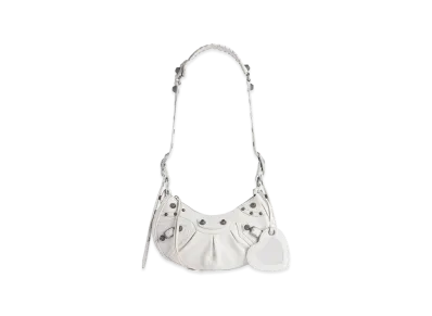 BALENCIAGA Women's Le Cagole Shoulder Bag XS "White"