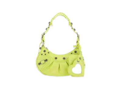 BALENCIAGA Women's Nappa Leather Le Cagole Xs Shoulder Bag "Yellow"