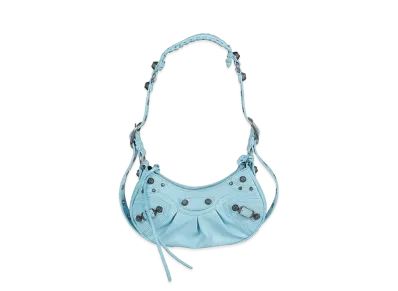 BALENCIAGA Le Cagole XS Shoulder Bag "Blue"