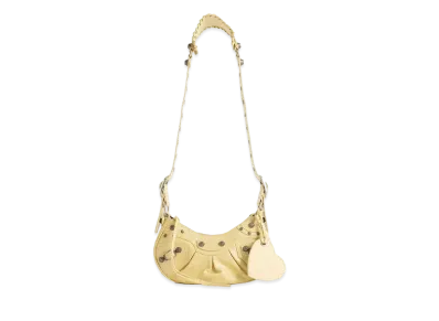 BALENCIAGA Le Cagole XS Shoulder Bag "Light Yellow"