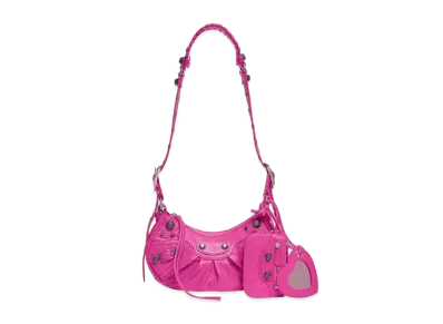 BALENCIAGA Le Cagole XS Shoulder Bag "Bright Pink"