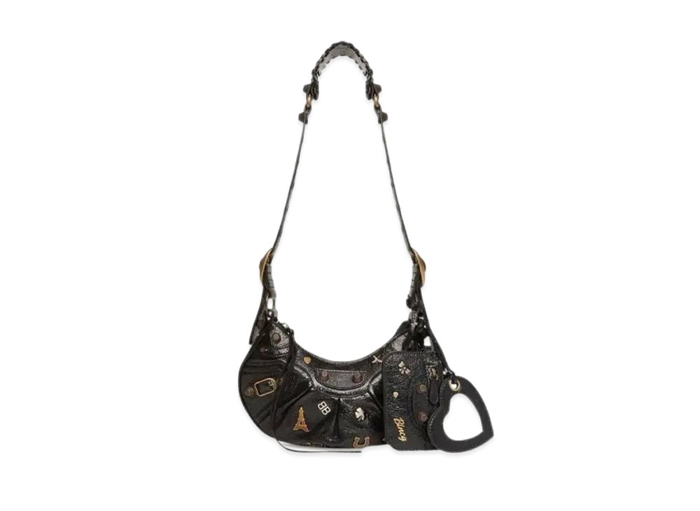 BALENCIAGA Le Cagole XS Shoulder Bag With Pin "Black"