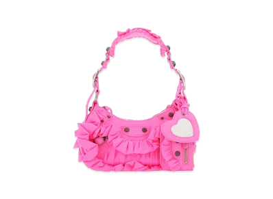 BALENCIAGA Women's Fabric Le Cagole Xs Shoulder Bag "Pink"