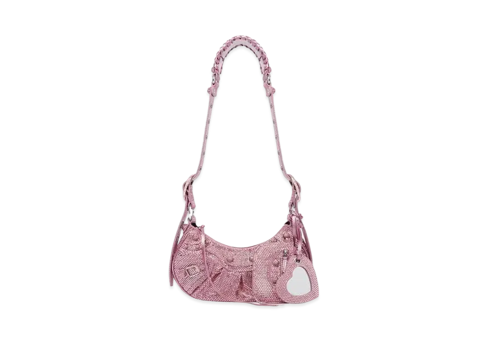 BALENCIAGA Le Cagole XS Shoulder Bag Line Stone "Pink"