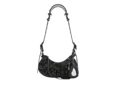 BALENCIAGA Le Cagole XS Shoulder Bag Line Stone "Black"
