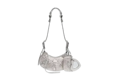 BALENCIAGA Le Cagole XS Shoulder Bag Line Stone "Grey"