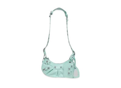 BALENCIAGA Le Cagole Plus Small Shoulder Bag "Blue"