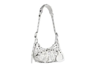 BALENCIAGA Le Cagole XS Shoulder Bag With Safety Pin "White"