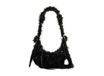 BALENCIAGA Le Cagole XS Shoulder Bag Faux Fur "Black"