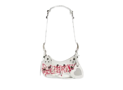 BALENCIAGA Le Cagole XS shoulder bag Diy Metal "White"