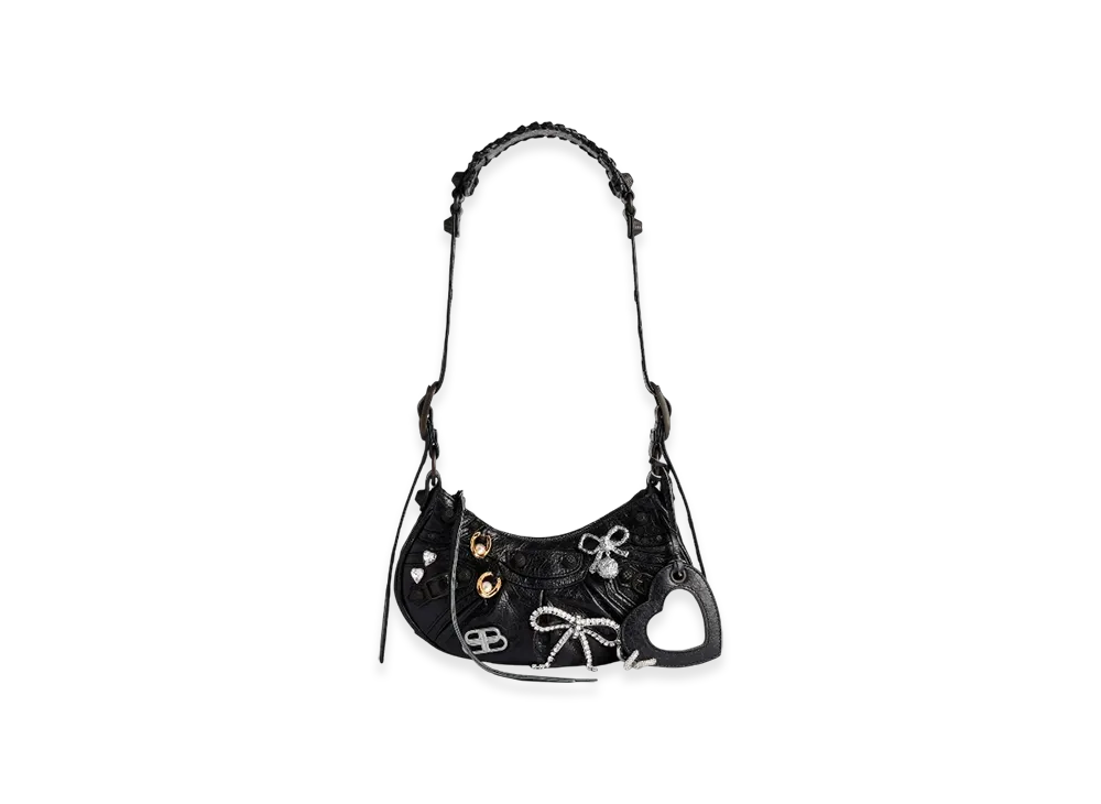 BALENCIAGA Le Cagole Shoulder Bag XS "Black"