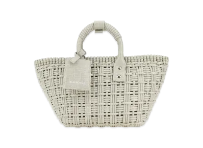 BALENCIAGA Women's Raffia Bistro Xs Handbag "Beige"