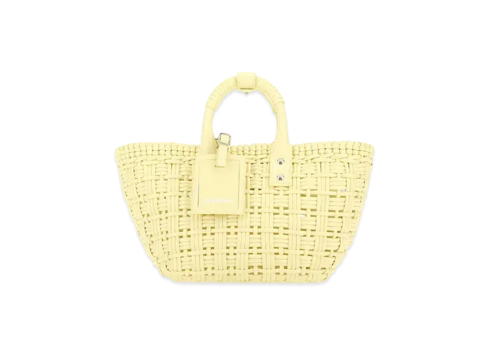 BALENCIAGA Bistro XS Basket With Strap "Yellow"