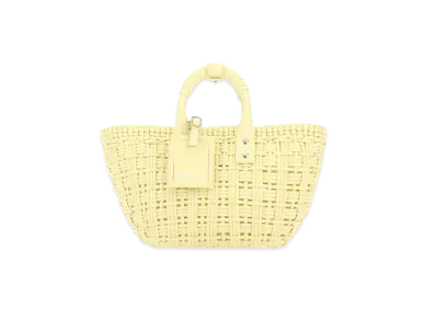 BALENCIAGA Bistro XS Basket With Strap "Yellow"