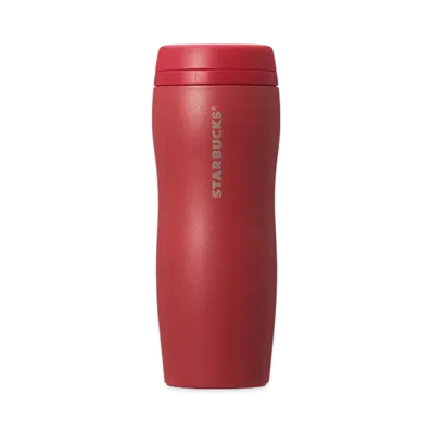 STARBUCKS Curved Recycled Stainless Bottle 355ml "Matte Red"