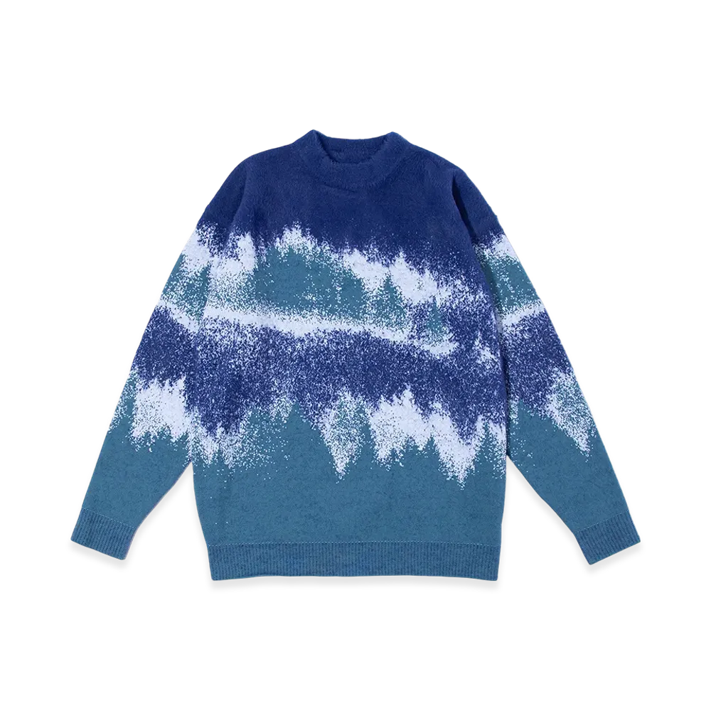 F/CE. Misty Landscape Knit "Blue"
