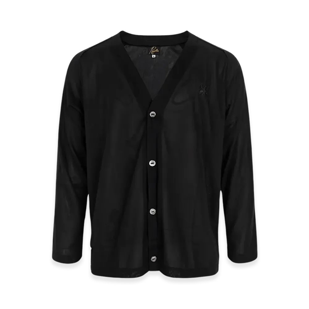 NEEDLES Rayon Mesh Cardigan "Black"
