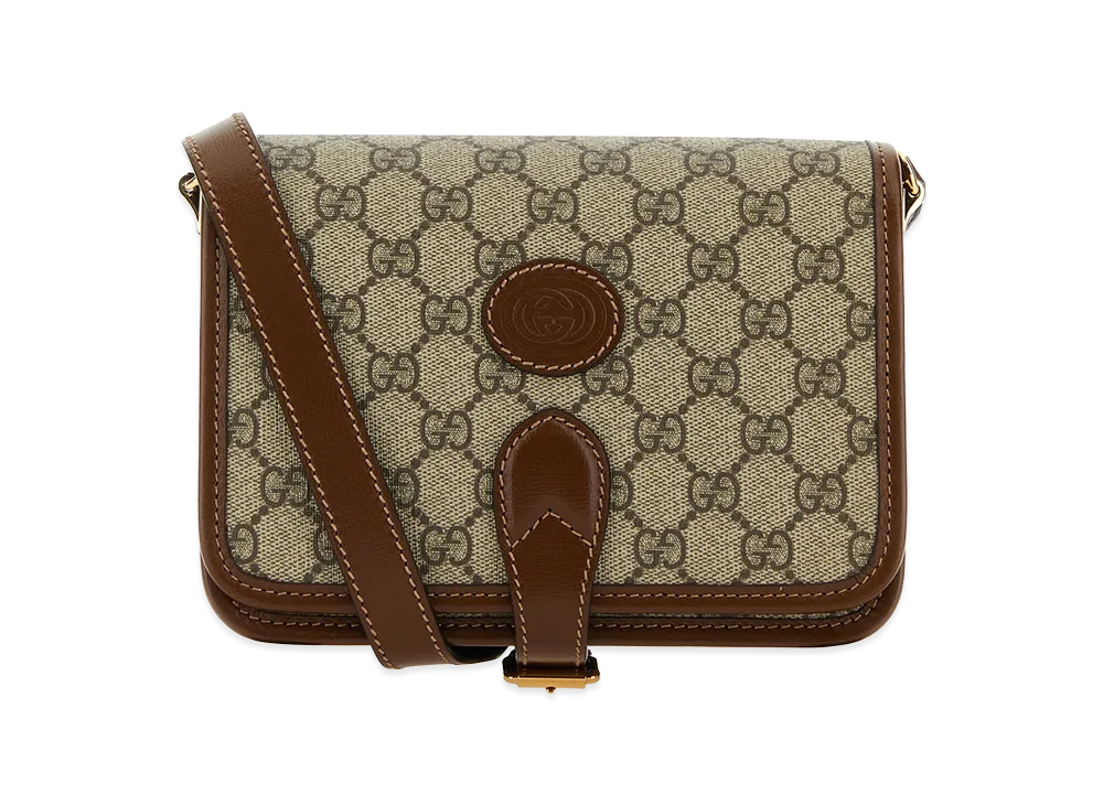 GUCCI GG Supreme Fabric GG Retro Crossbody Bag "Beige"