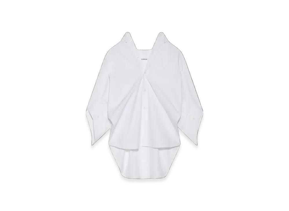 BALENCIAGA Women's Swing Twisted Shirt "White"