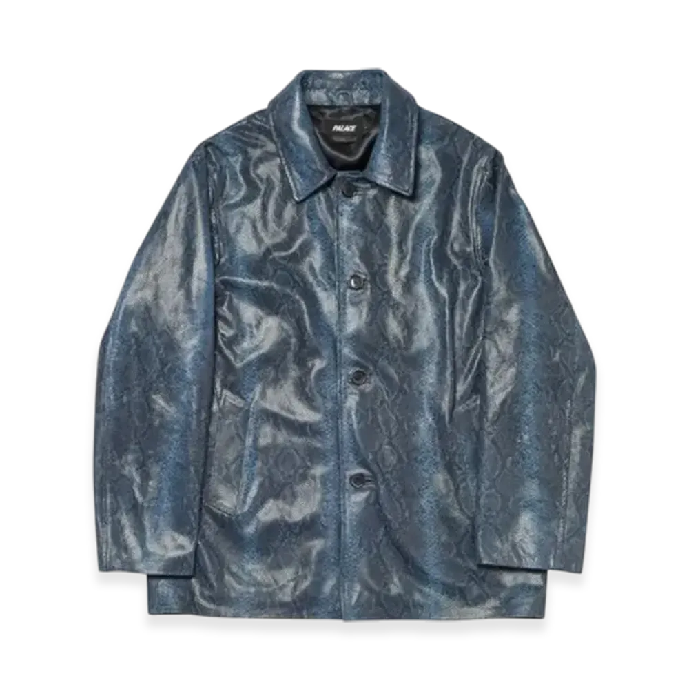 PALACE Leather Jacket "Blue"