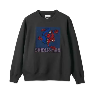 graniph x Spider Man Spiderman (Bit) Fleece Sweat "Sumikuro"